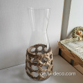 Neues Design verpackte Rattan & Paper Wrap Glass